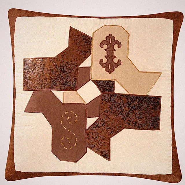 Saddle Ridge Applique Accent Pillow