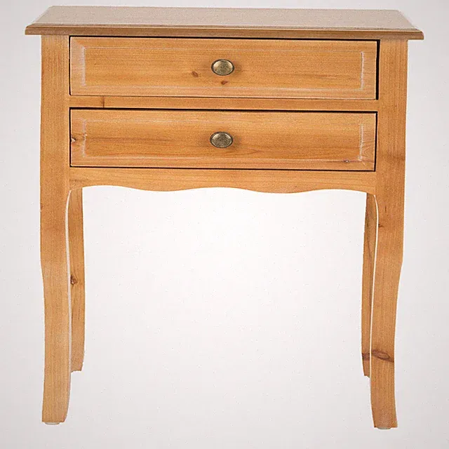 Safavieh Home Collection Lori Red Maple End Table Two Storage Drawers French