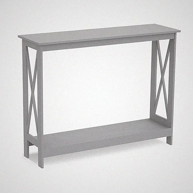 Safdie Co. - Gray Console Table 2-Layer Entryway Table Console Tables For