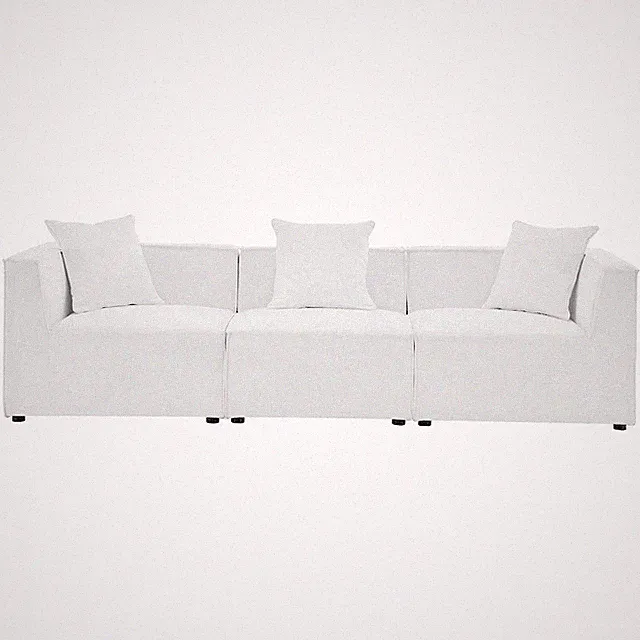 Saybrook 3-Piece Outdoor Patio Upholstered Sectional Sofa