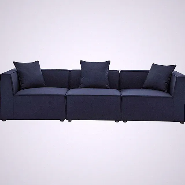 Saybrook 3-Piece Outdoor Patio Upholstered Sectional Sofa
