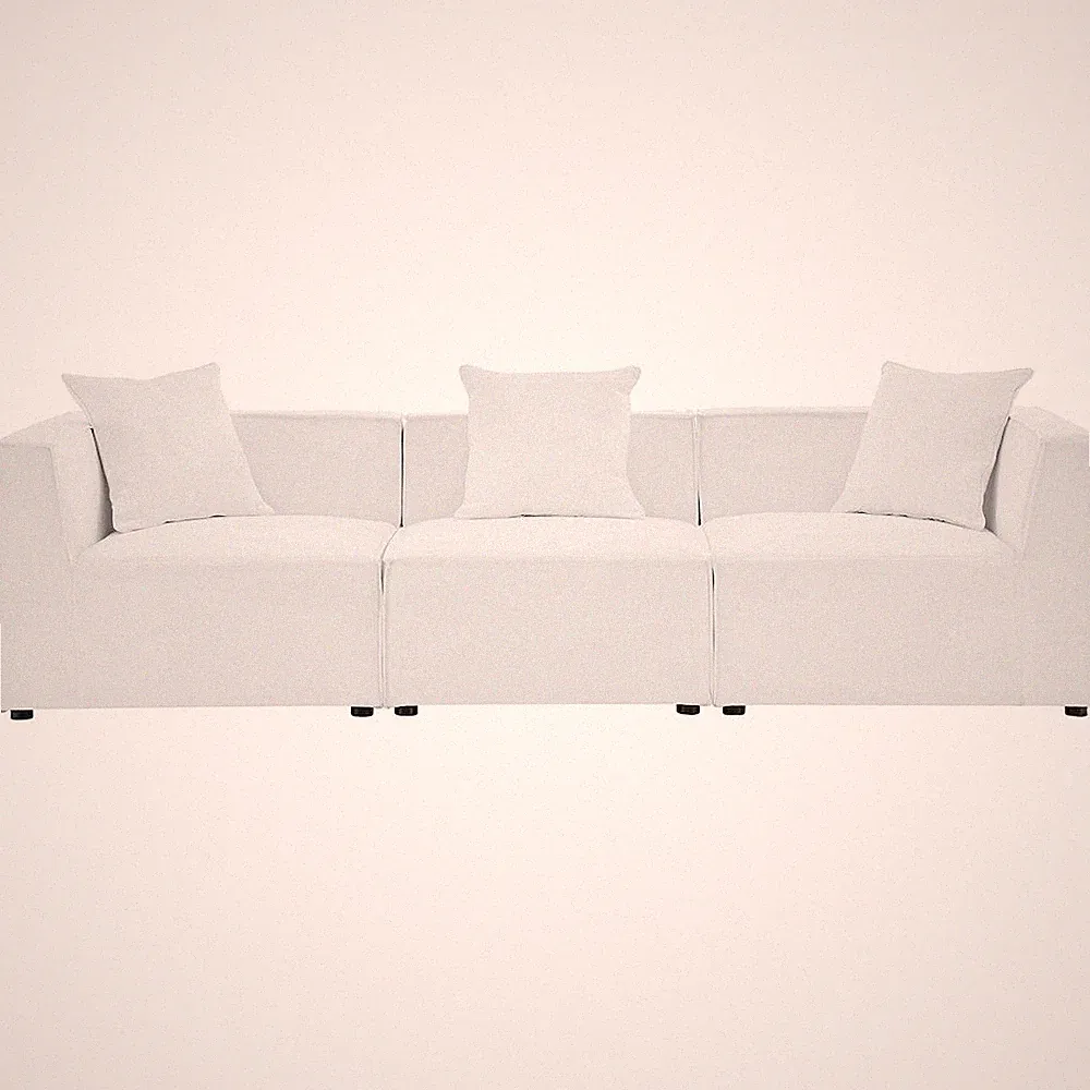 Saybrook 3-Piece Outdoor Patio Upholstered Sectional Sofa