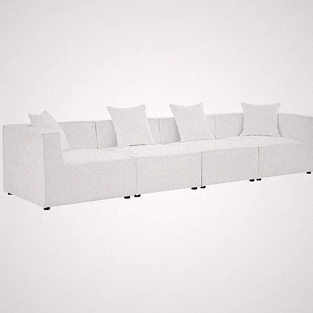 Saybrook 4-Piece Outdoor Patio Upholstered Sectional Sofa