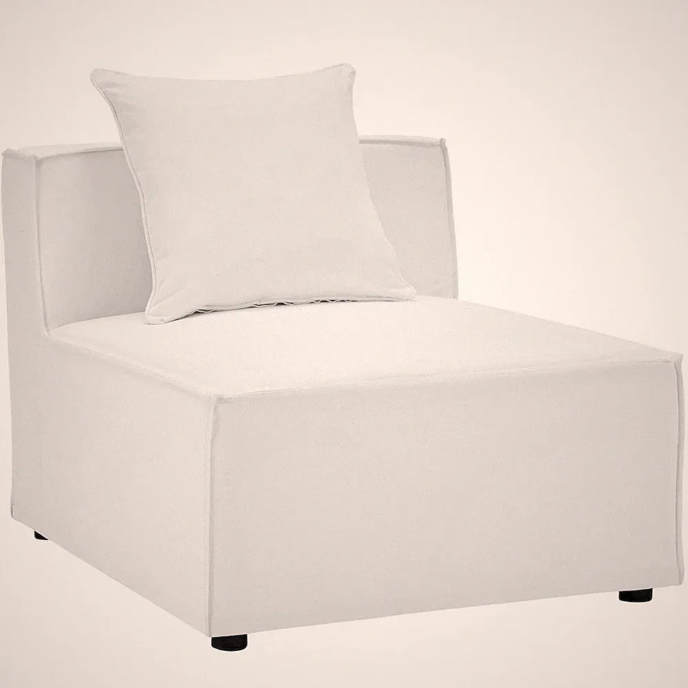 Saybrook Outdoor Patio Upholstered Sectional Sofa Armless Chair