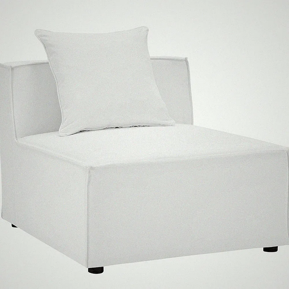 Saybrook Outdoor Patio Upholstered Sectional Sofa Armless Chair