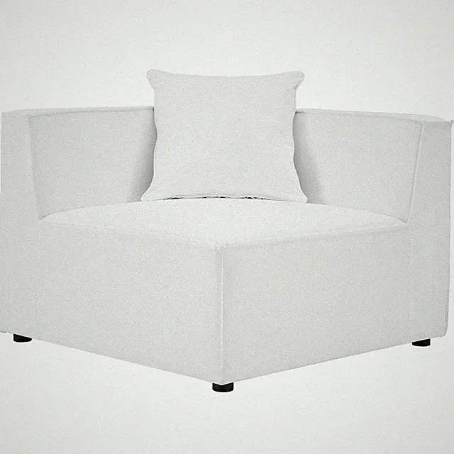 Saybrook Outdoor Patio Upholstered Sectional Sofa Corner Chair