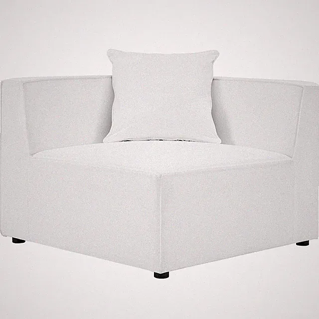 Saybrook Outdoor Patio Upholstered Sectional Sofa Corner Chair