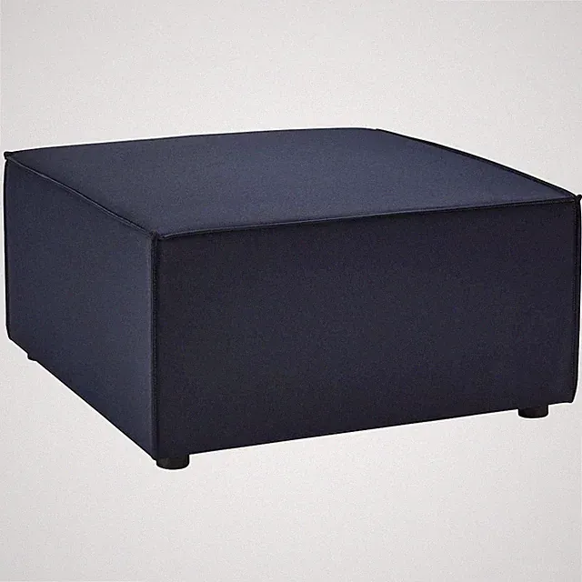 Saybrook Outdoor Patio Upholstered Sectional Sofa Ottoman