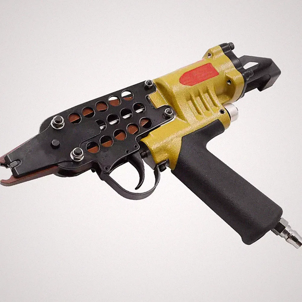 SC7C Pneumatic Hog Ring Nailer Plier Sofa Mattress Cage Bed Fastening Gun