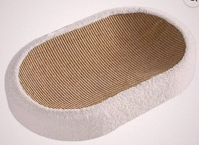 Scratcher Lounge Cat Bed Sofa Furniture Protection Oval Sturdy Training For Cats