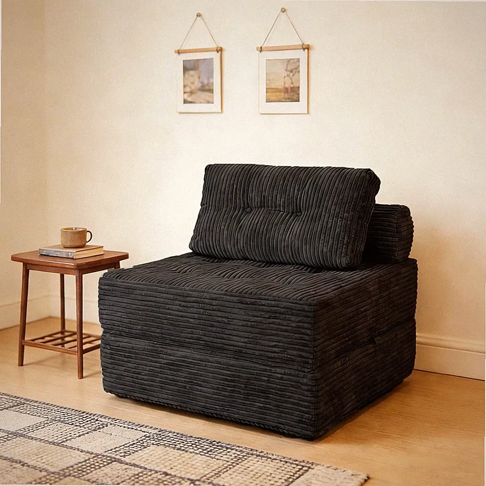 Sectional Cloud Couches, Folding Sofa Bed with Pillow, Futon Floor Couch, Versat