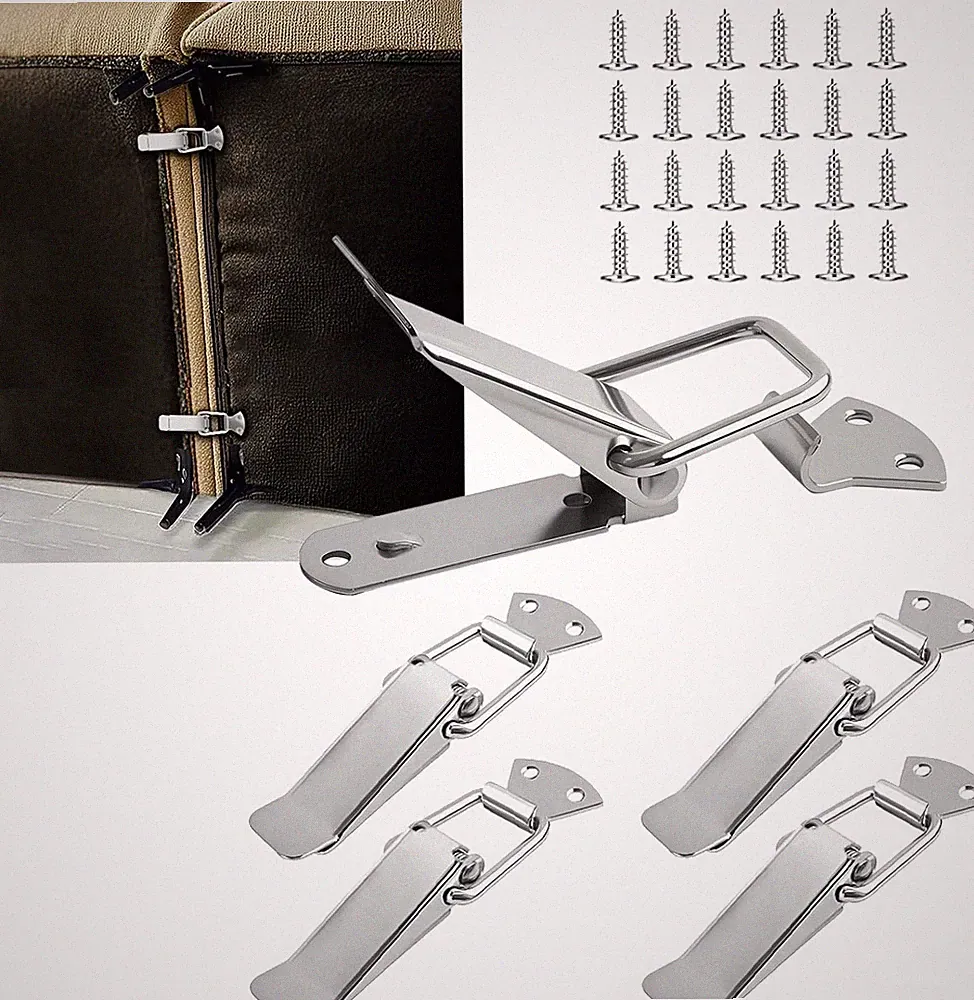 Sectional Couch Connectors to Make Sectional Stay, 5.1" Couch Clamps Modular Bra