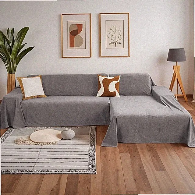 Sectional Couch Cover for Dogs, 2 Pieces Couch Covers for L Shape Sofa, Sofa