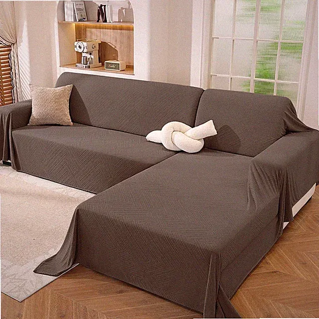 Sectional Couch Cover for Dogs L Shape Sofa Protector Washable Coffee XL