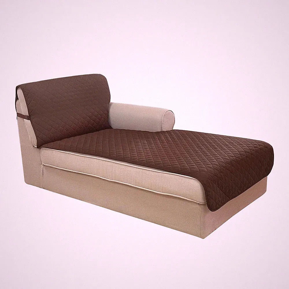 Sectional Couch Cover for Dogs Pets Chaise Lounge Reversible Sofa Cover Furni...