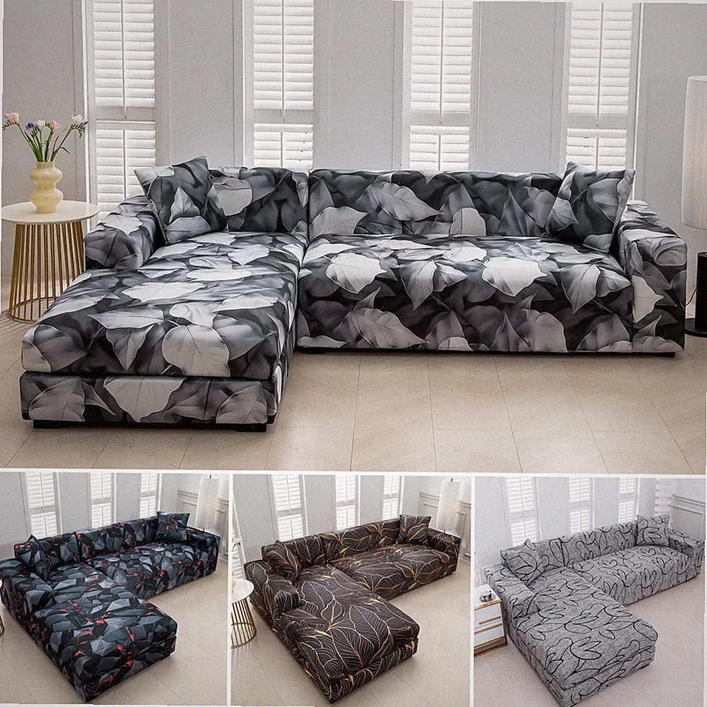 Sectional Couch Cover L Shape Sofa Covers 2 Pcs 3 Seater Furniture Protector