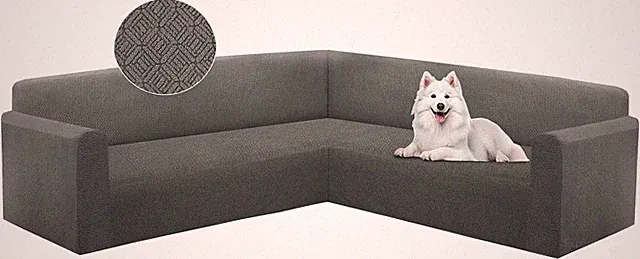 Sectional Couch Cover L Shape Stretch Sofa Covers Washable Jacquard Corner Couch