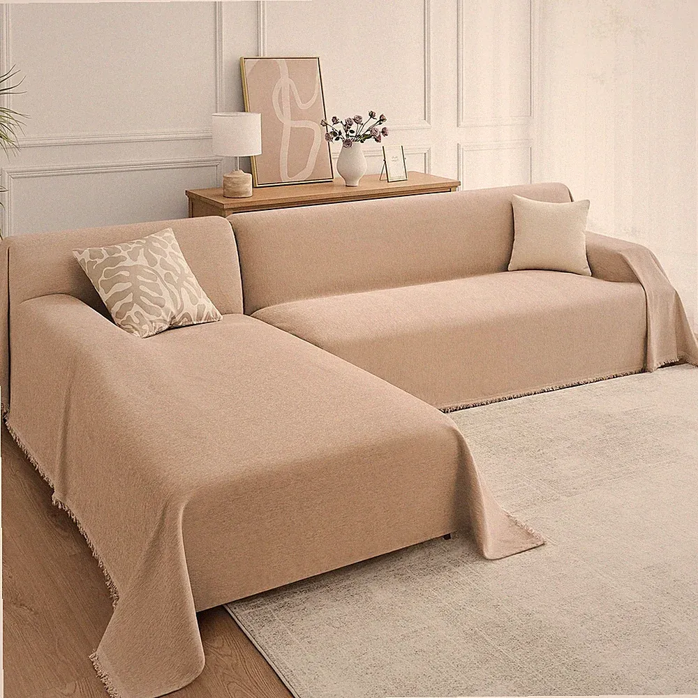 Sectional Couch Covers 2-Piece Set for L-Shaped Sofas, Pet Friendly Washable...