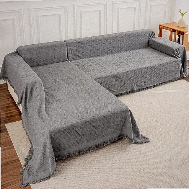 Sectional Couch Covers, 2 Pieces Sectional Sofa Cover, L Shaped Couch Covers,...