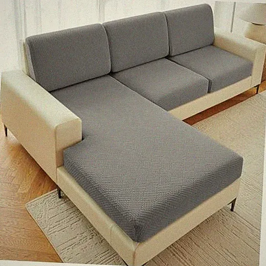 Sectional Couch Covers 6 3 Backrest Cover + 2 Seater + 1 Chaise Dark Grey