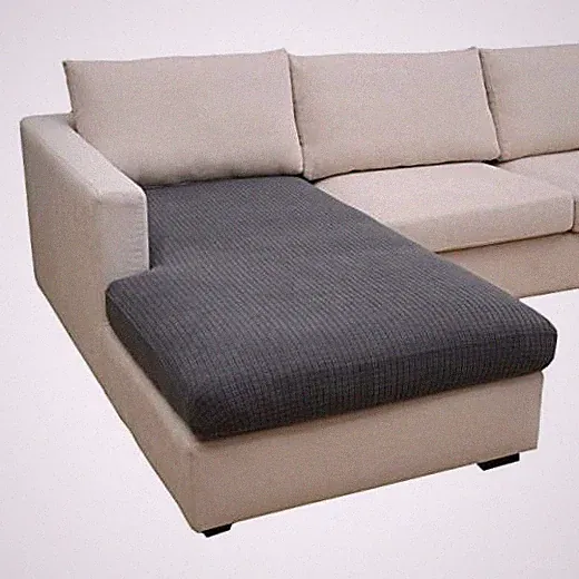 Sectional Couch Covers Chaise Cushion Cover for Sofa L Shape Chaise Lounge