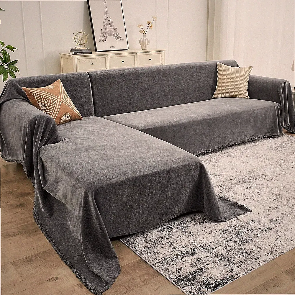 Sectional Couch Covers for Sofa Washable L Shaped Couch Cover XL | XL: 71" x 110