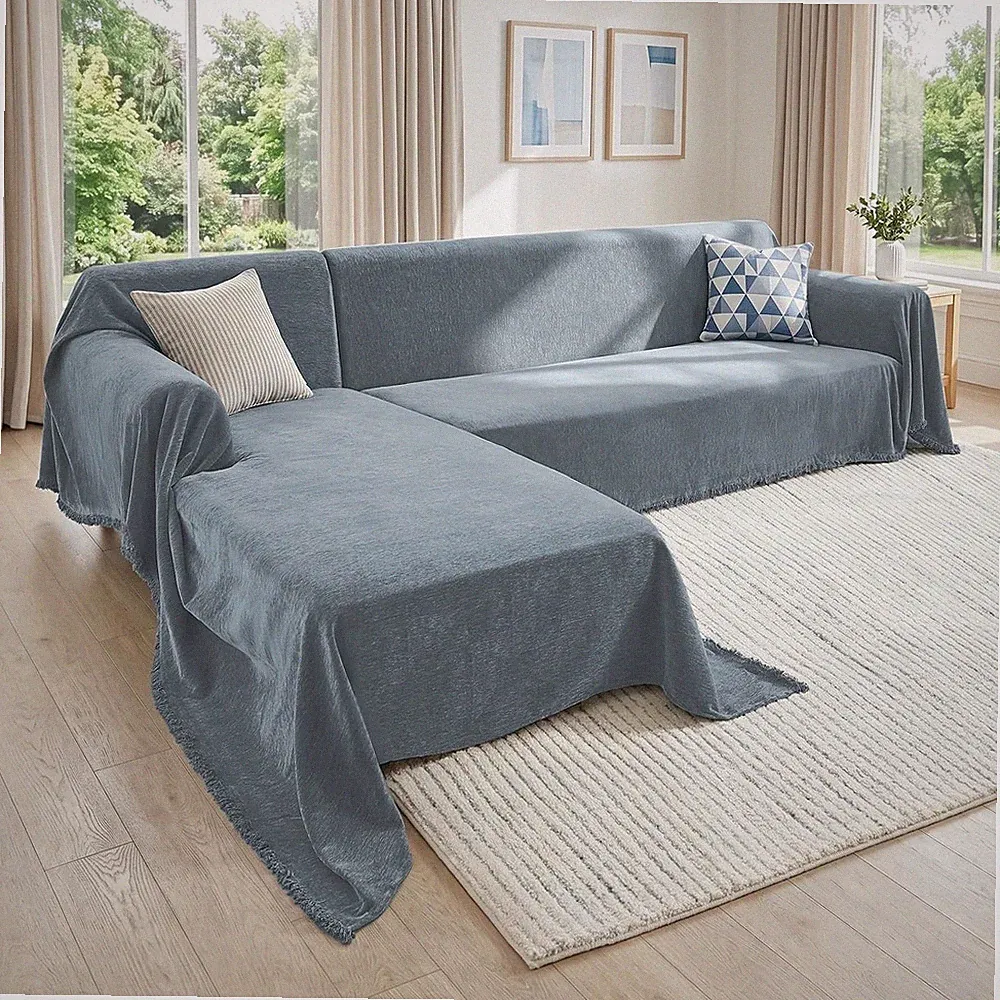 Sectional Couch Covers for Sofa Washable L Shaped Couch Cover XXXL | XXXL: 71"