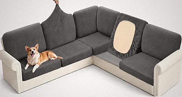 Sectional Couch Covers L Shape Couch Cushion Covers Slipcovers Fitted Stretch Co