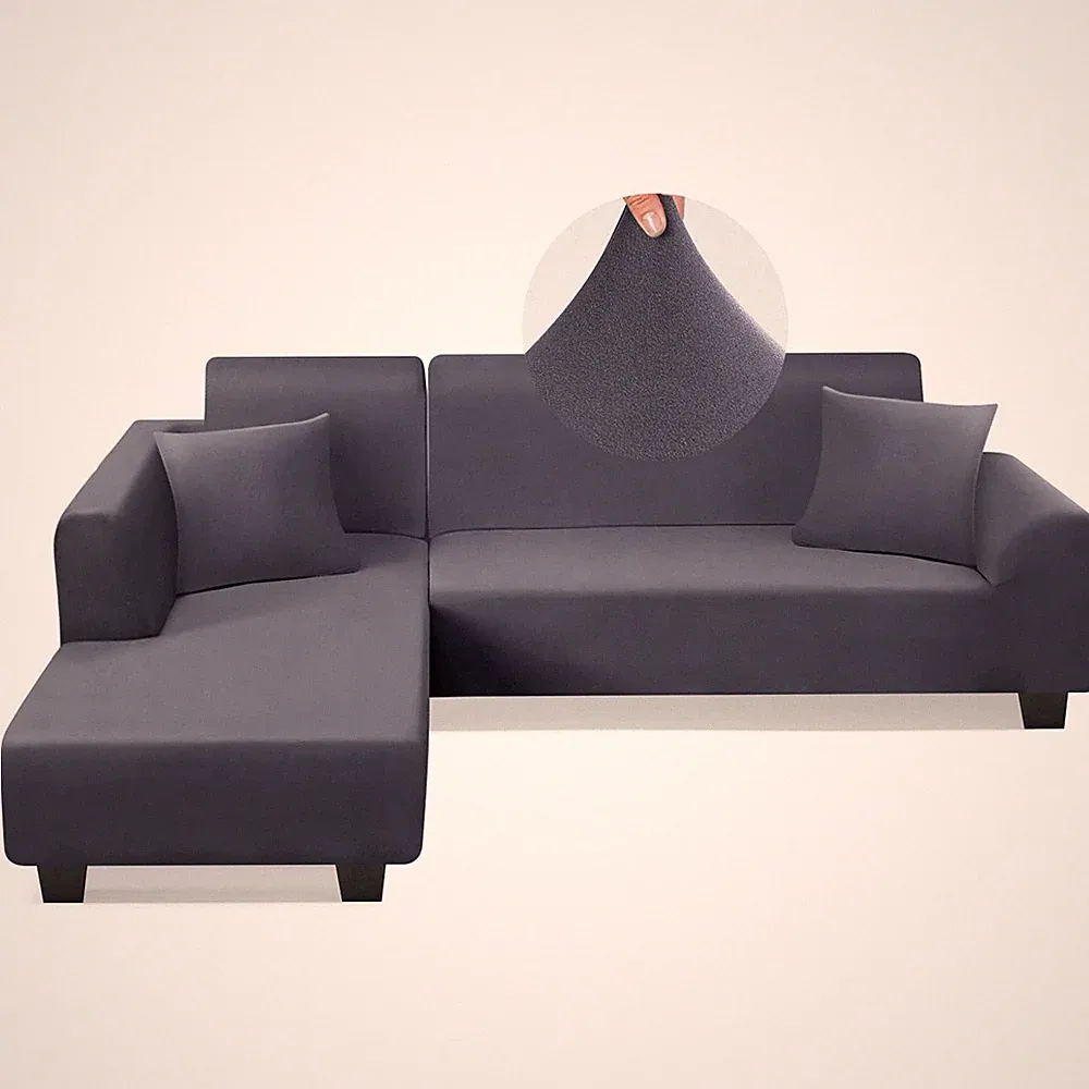 Sectional Couch Covers L Shape Sofa Covers Super Stretch 2pcs Sofa Slipcovers