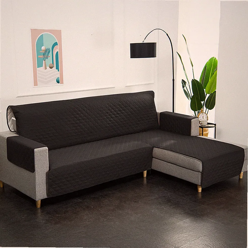 Sectional Couch Covers L Shaped Sofa Slipcover Reversible Chaise Lounge Cover