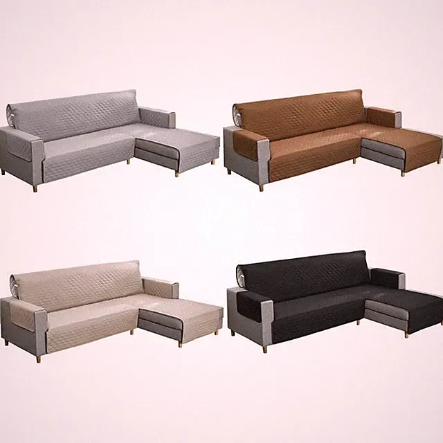Sectional Couch Covers L Shaped Sofa Slipcover Reversible Chaise Lounge Cover