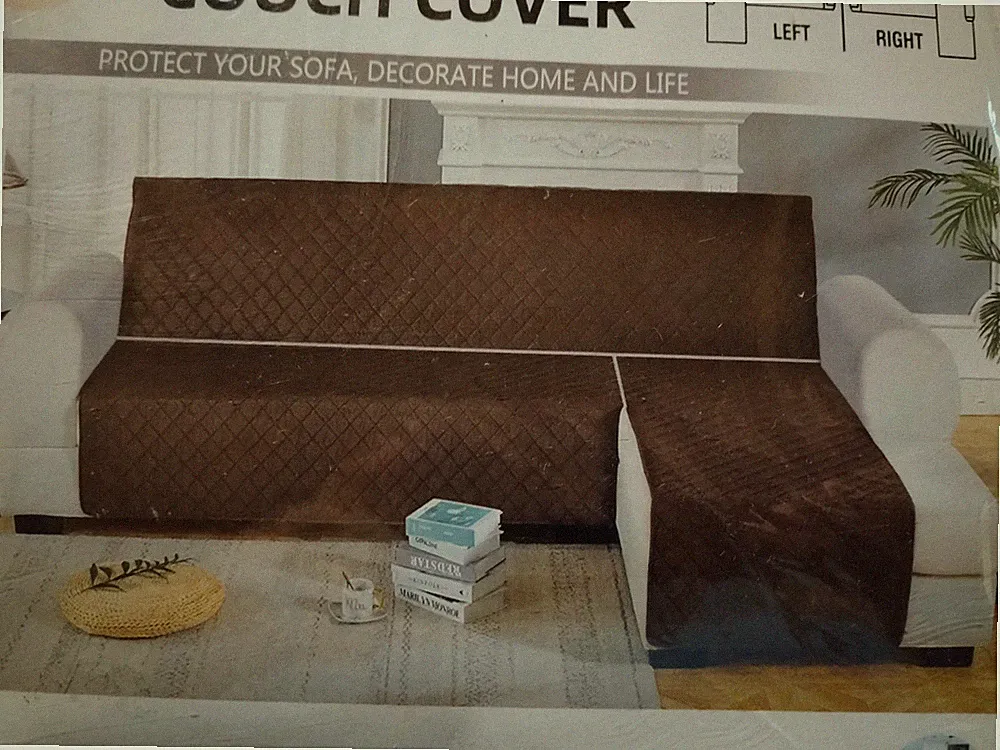 Sectional Couch Covers Size XL Water Resistant L Shape Sofa Cover For Pets NEW