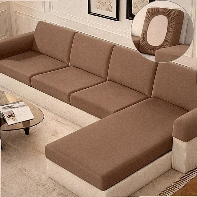 Sectional Couch Covers Stretch Couch Cushion Covers for L Shaped Couch Cover,...