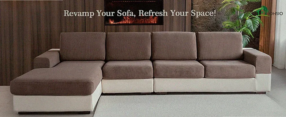 Sectional Couch Covers, Wear Resistant Stretch Sofa Covers Washable Soft Covers