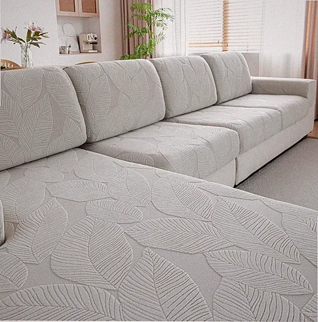 Sectional Couch Cushion Covers Furniture Protector Light Gray