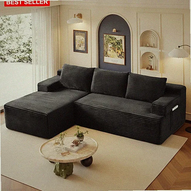 Sectional Couch Sofa 96 Inch Modular L-Shaped Upholstered Comfort Modern Livi...