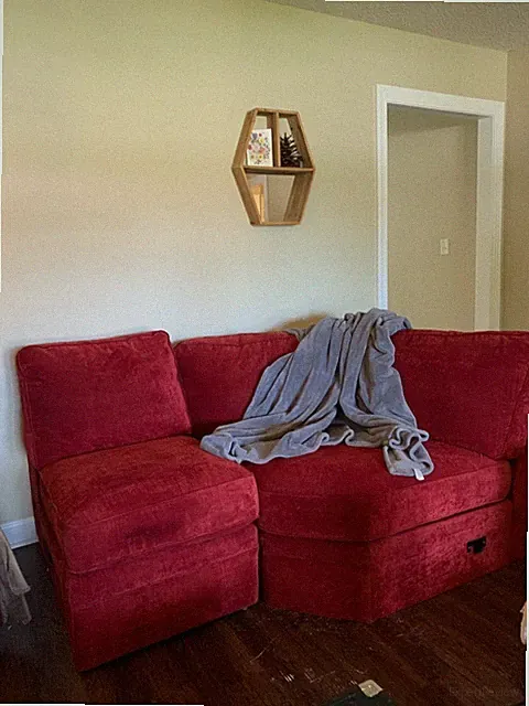 sectional couch used la-z-boy sofa red