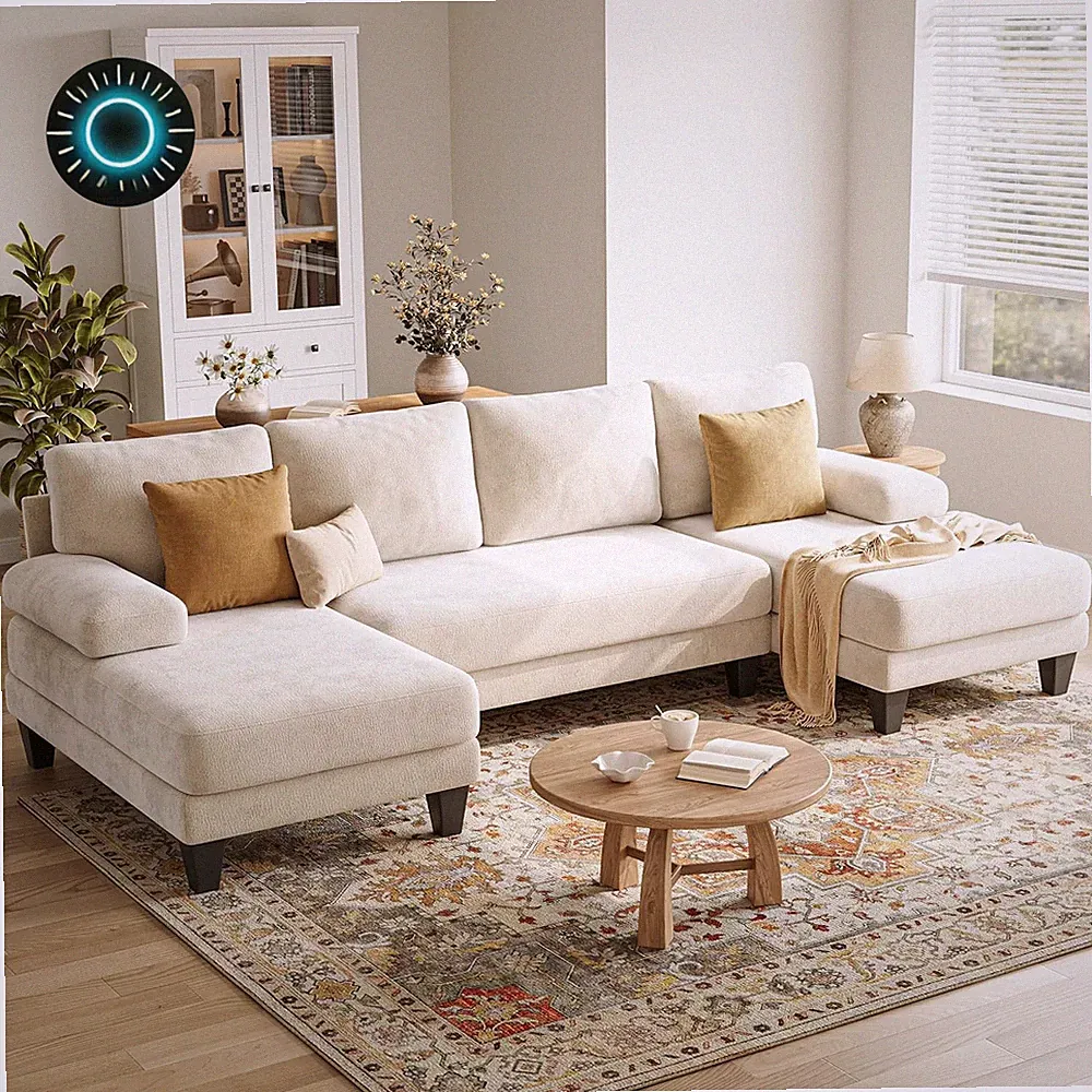 Sectional Couches for Living Room 112 Inch U-Shaped Sectional Couch FREE SHIP