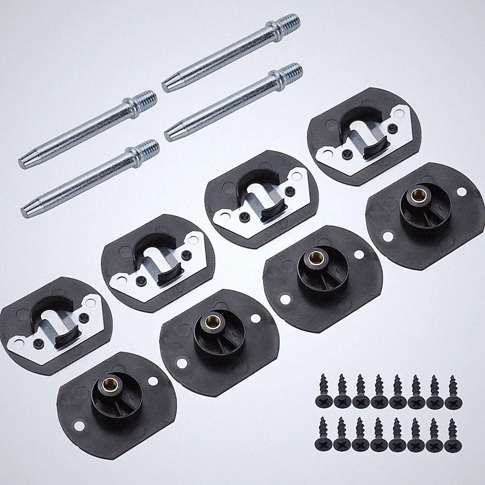 Sectional Furniture Connectors Pin Style Sofa Couch Connector Black 4 PCS