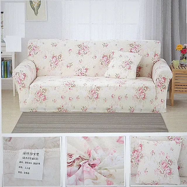 Floral Stretch L Shape Sofa Covers 1 2 3 4 Seater Elastic Couch Cover Slipcover