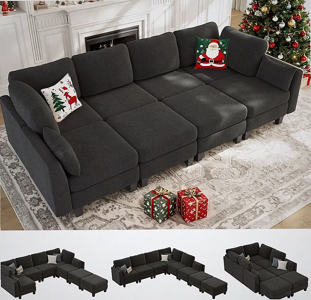 Sectional Sleeper Sofa 8 Seaters Modular Sleeper Sofa Couch