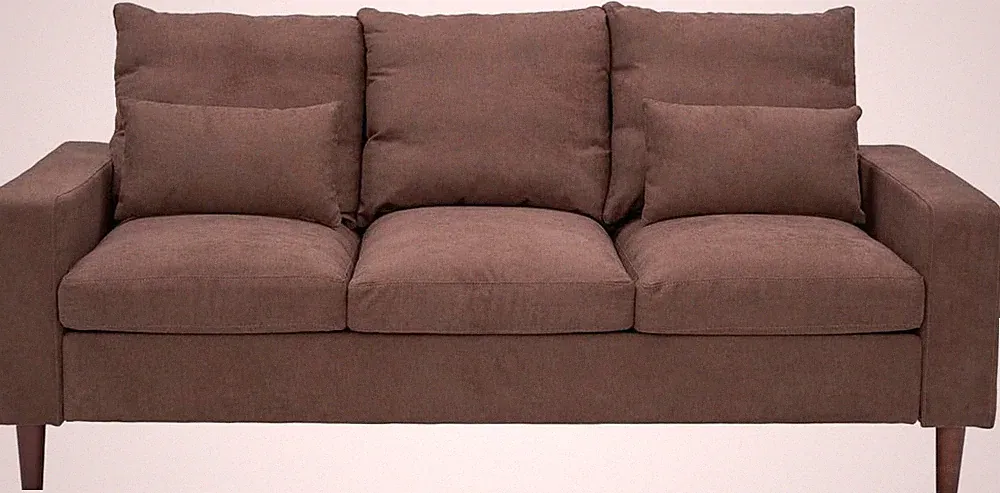 Sectional Sofa 3 Seat Couch Modern Sofa W/ Solid Wood Legs Couches Sofas
