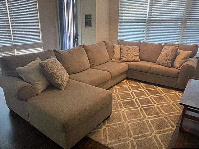 Sectional sofa- Baranello Stone-3 piece sectional