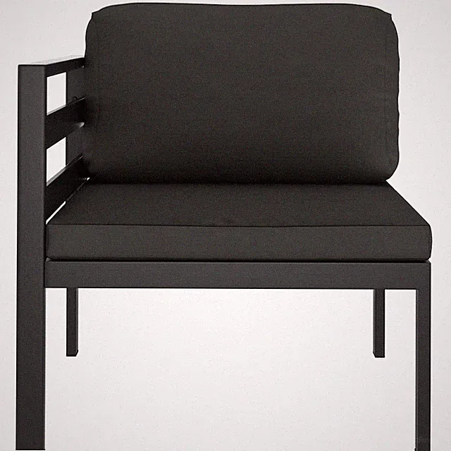 Sectional Sofa Chair Modular Seat with Cushions Aluminum PE Rattan vidaXL