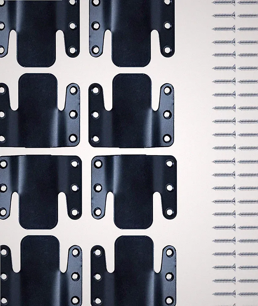 Sectional Sofa Connector Brackets with Hardware Metal Couch Interlock 8 Pc