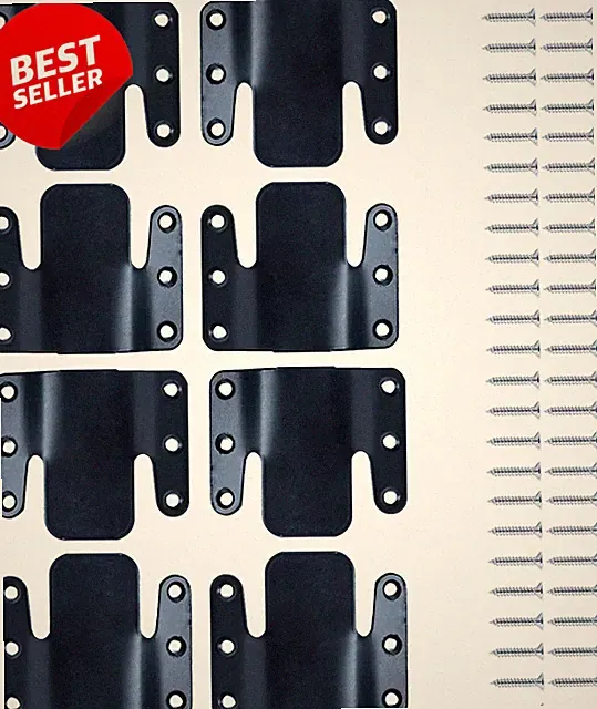 Sectional Sofa Connectors 4 Sets Couch Interlocking Brackets with Hardware - US