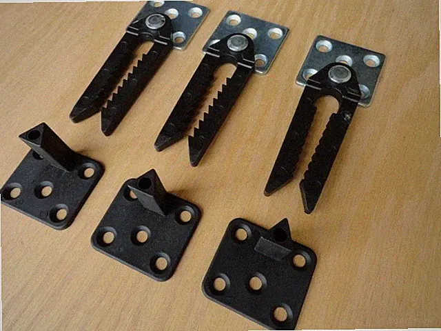 Sectional Sofa Couch Chair Connectors Alligator style composite metal base