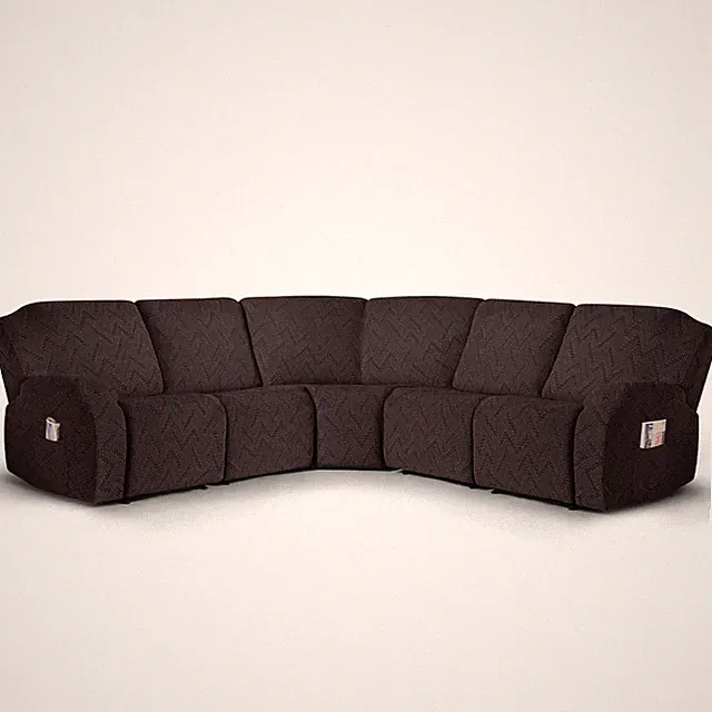 Sectional Sofa Covers Oversized L Shape 5 Seat Recliner Couch Covers - Washab...