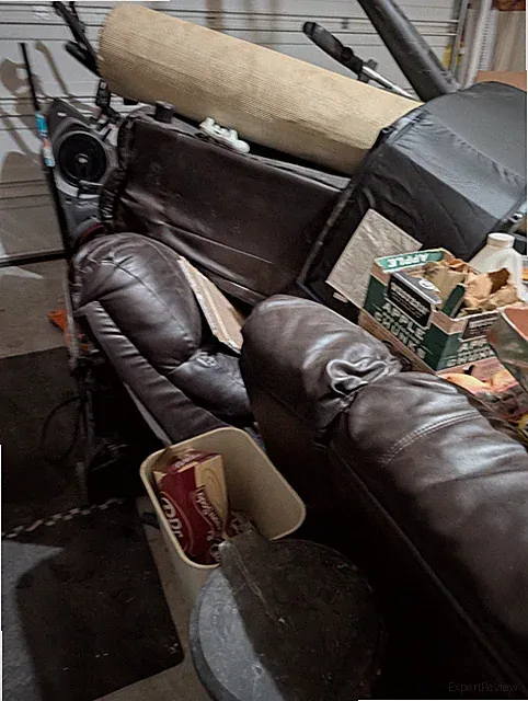sectional sofa in working condition,needs upholstery. Selling for 300$