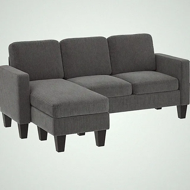 Sectional Sofa, L Shaped Couch with Reversible Chaise